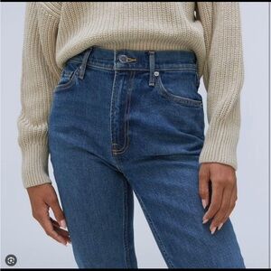New w Tags Everlane Cheeky Jeans in blue denim, brown denim and black cord